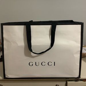 Giant Gucci shopping bag